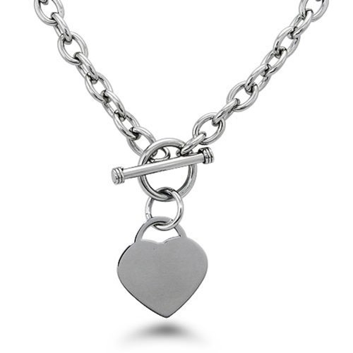 Acier inoxydable Collier Coeur balise