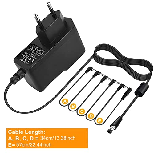 Niktule Bloc d’alimentation pour pédale de guitare – Pointe 9 V – Câble Daisy Chain négatif à 5 voies – Idéal pour les… - Les Beatles, Paul McCartney, John Lennon, RIngo Starr, George Harrison Niktule Bloc d'alimentation pour pédale de guitare - Pointe 9 V - Câble Daisy Chain négatif à 5 voies - Idéal pour les… – Image 7