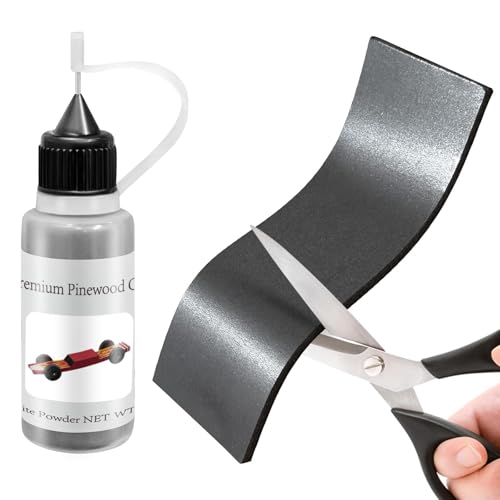 DerbyCraftPro Pinewood Weights Kit & Graphite Lubricant-3.5oz Total|0.5oz Graphite Powder for