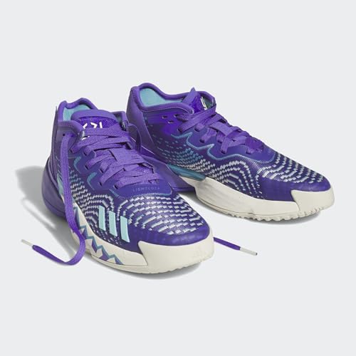 ADIDAS Herren D.O.N. Issue 4 Sneaker, Purple Rush/Off White/Clear Aqua, 42 2/3 EU – Ansicht 5