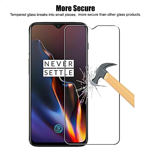 3 Pack For Oneplus 6T Tempered Glass Screen Protector, 9H Hardness, Anti Scratch, HD Clear