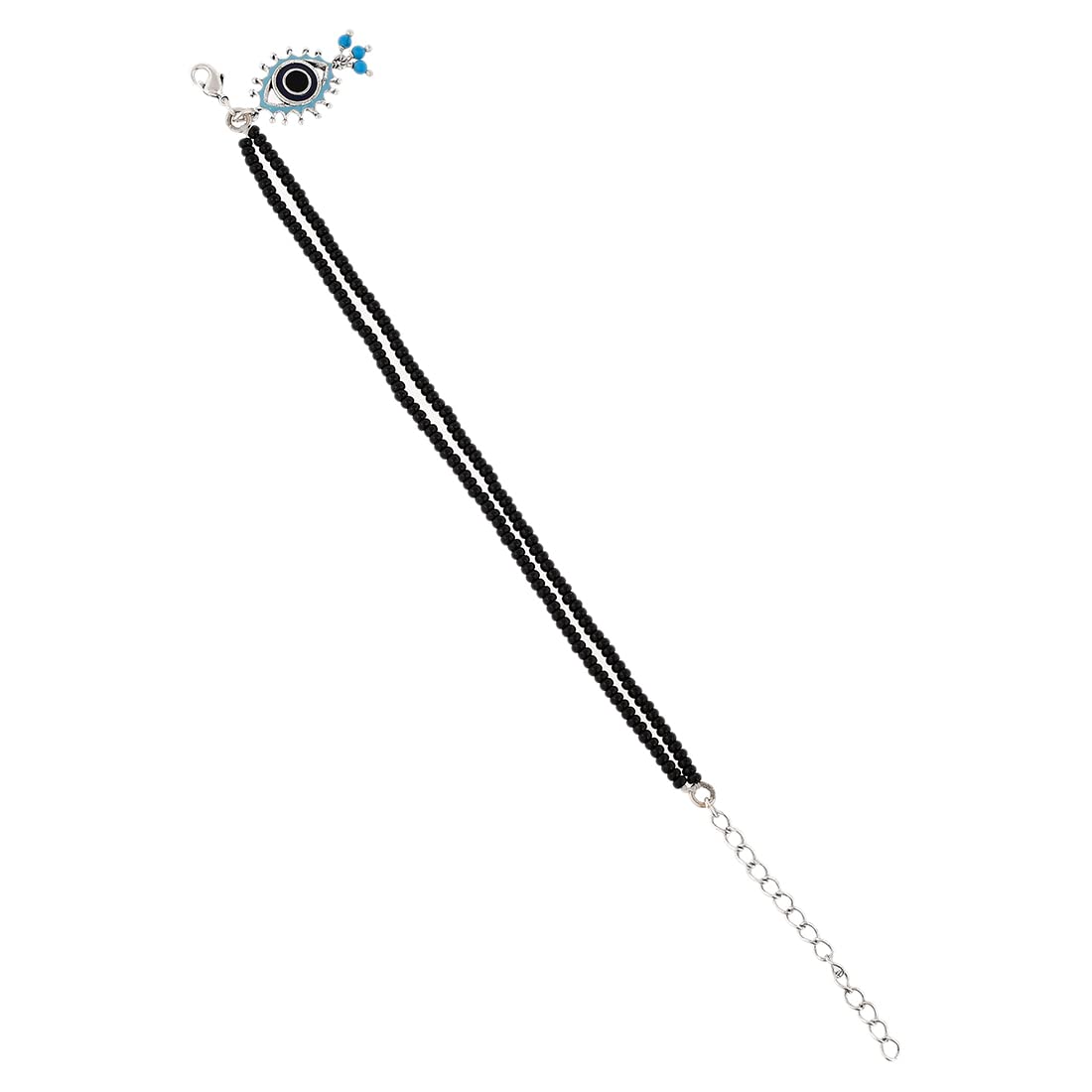 VOYLLA Evil Eye Double Layer Black Beads Chain Bracelet (B0C3LY1TMD) Amazon Price History, Amazon Price Tracker