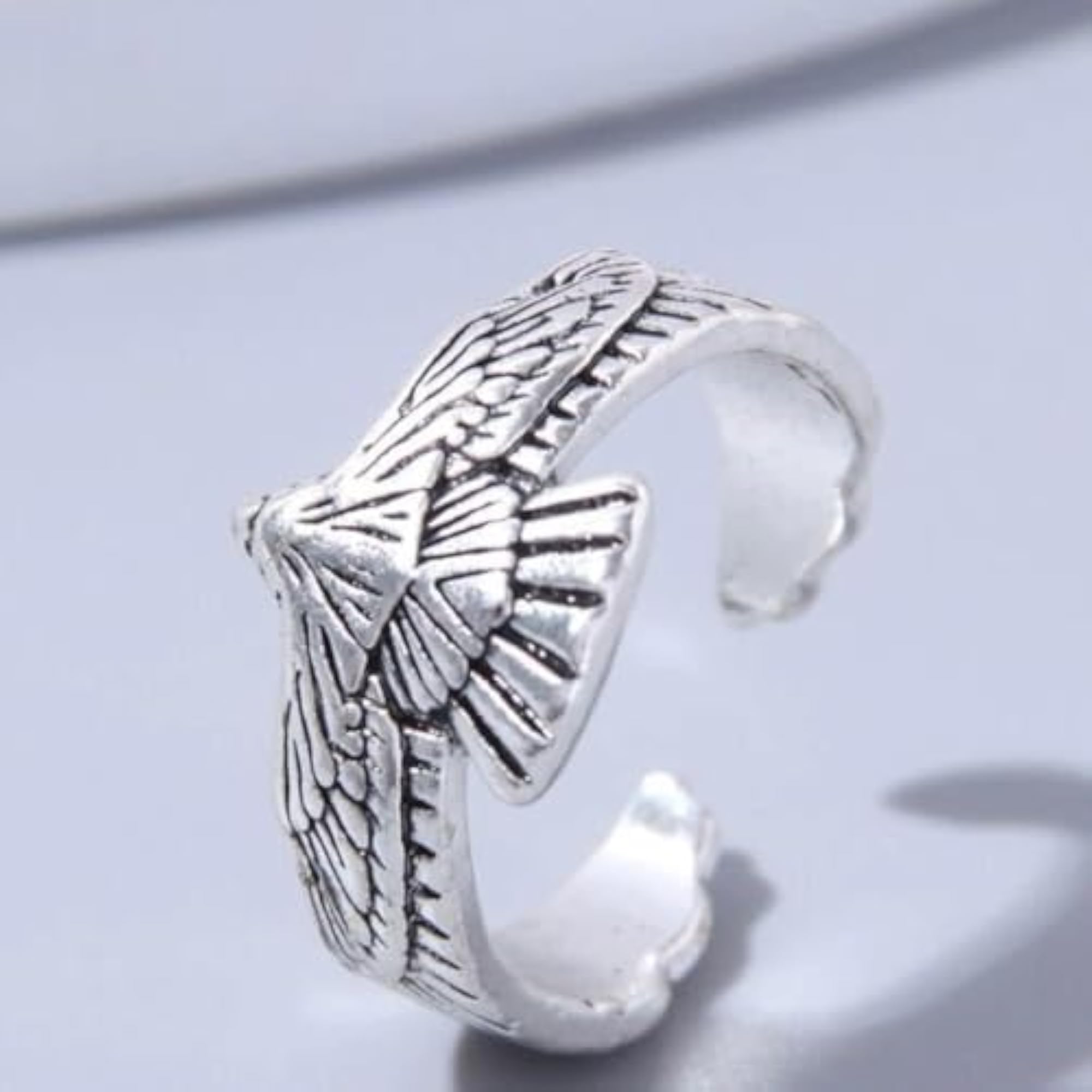 Vintage Eagle Ring for Men, Gothic Style