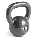 Marcy HKB-015 Hammertone Kettle Bell, 15 lb,Black