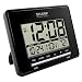 Sharp Atomic Desktop Clock - Auto Set Digital Alarm Clock - Atomic Accuracy - Easy to Read Screen with Time/Date/Temperature Display- Perfect for Nightstand or Desk