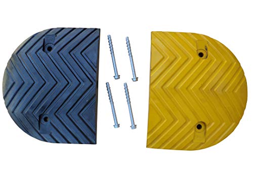 RSB-210EBY Bodenschwelle Paar Schwarze und gelbe Endteile