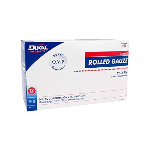 Dukal Gauze, Rolled, Sterile, 2" x 5 yd. (Pack of 96) miniatura 2