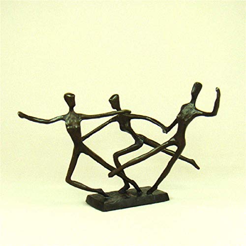 Figurine de Patinage Artistique en cuivre H3TF5J statuette en métal pour décoration d'intérieur