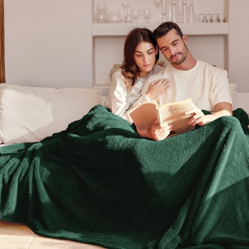 Exclusivo Mezcla Soft Fleece Throw Blanket for Sofa Super Soft Velvet Plush Blanket for Bed Fuzzy Cozy and Warm for All Seasons 127x152 CM - Image 3