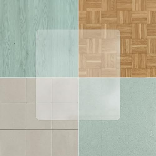 Miniatura 5 de Relaxdays Protector Suelo, Alfombra Silla Oficina, Tapete Antideslizante Para Parquet, Pvc, 75 X 120 Cm, Transparente