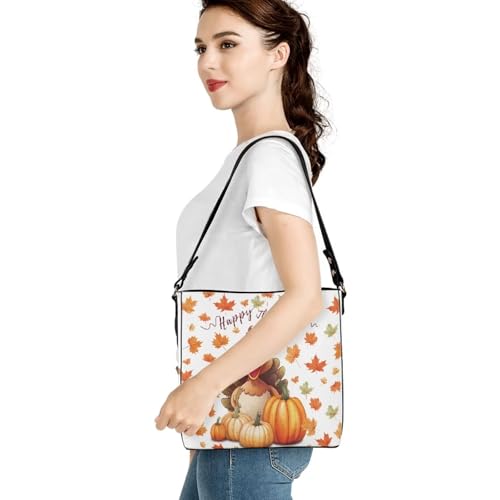 Image of HUGS IDEA Boho Bags for Women Leather Handbag Shoulder Bucket Crossbody Purse
