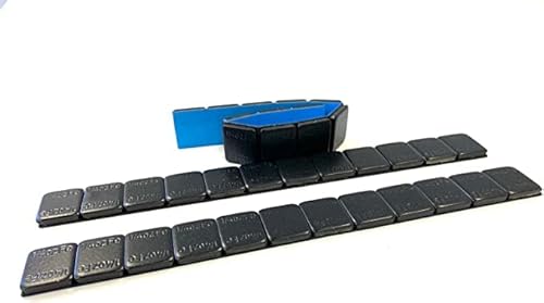 Wheel Weights with Strong Blue Adhesive of 1/4 oz | for Cars, Trucks, SUVs, Motorcycle, and Others. (1/4 Oz Black (24 Pcs))