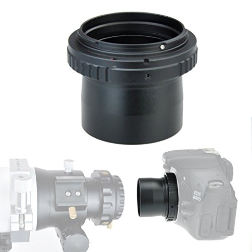 Adaptateur télescope ultra large pour appareil photo Canon EOS SLR avec ouverture transparente jusqu'à 10 mm - Filetage de filtre 5,1 cm Cover