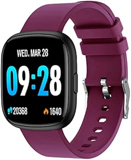 Smart Watch, 1.4'' Full Touch Fitness Tracker with Heart Rate, Blood Pressure and Sleep Monitor, Message Notification,Smartwatch for Men WomenIP68 Waterproof Smartwatch Sports for iOS Android-Red
