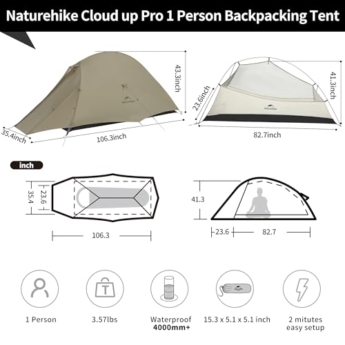 Naturehike Cloud-Up 1 Person Tent