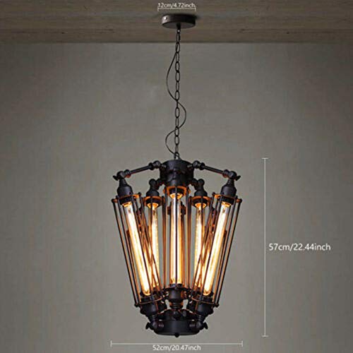 Luolax Industrial Steampunk Style Chandelier Vintage Pendant Light Loft Ceiling Fixture For Country Hotel Restaurant Bar Creative Ceiling Lamp  thumb #5