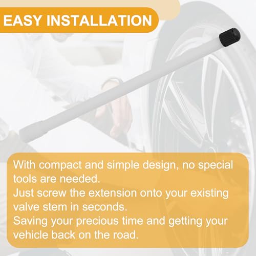 Image of 10pcs 200mm Tire Valve Extension Universal Plastic 180 Degree Tyre Valve Inflation Adapter for Car Motorcycle RV Truck Bike