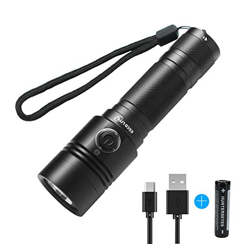 Escolite Led Tactical Rechargeable Flashlight Handheld Light Torch 800 Lumens with 4 Modes, Outdoor Camping, Hiking and Emergency Use