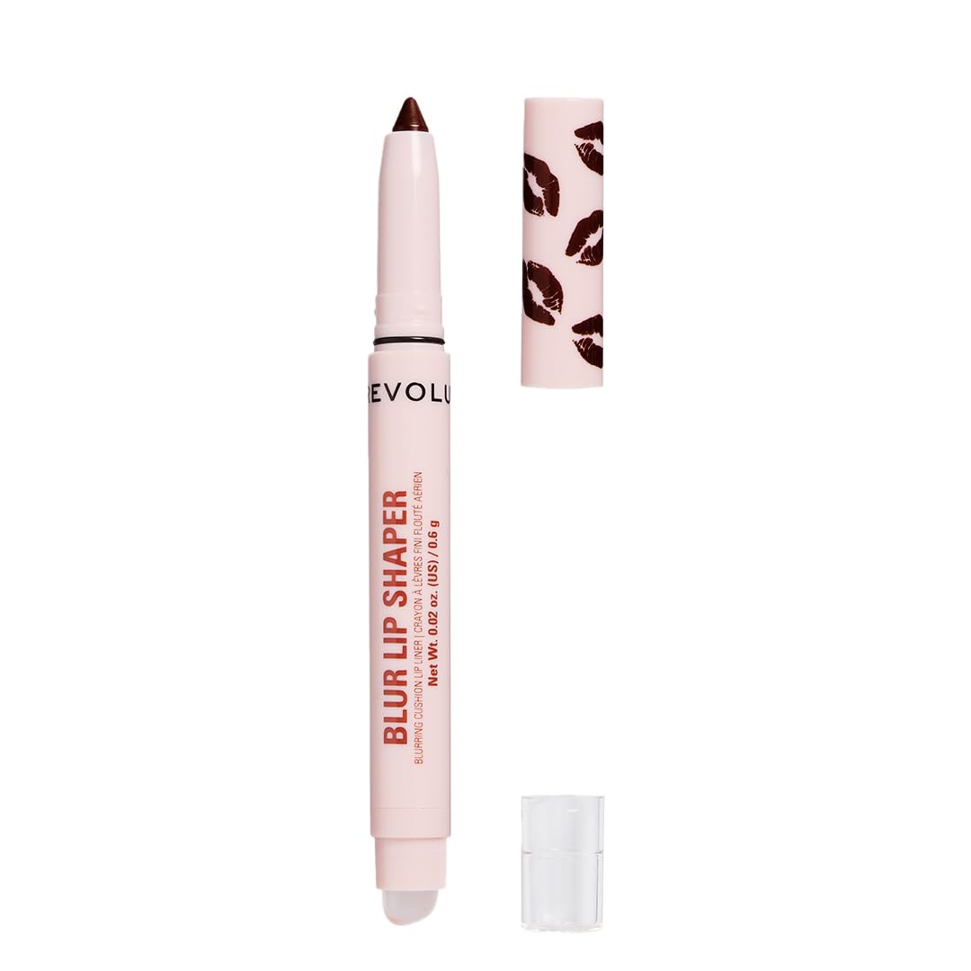 Revolution Blur Lip Shaper, Peptide Infused Contour Lip Liner with Cushion Applicator, Buildable Coverage for Defined Pout, Vegan & Cruelty-Free, Dusky Fawn, 0.6g-image-36