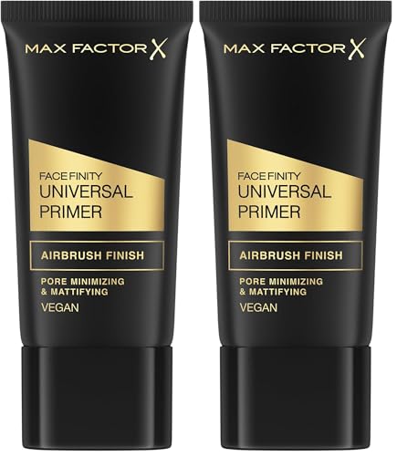 Max Factor Facefinity Universal Primer, Opacizzante e Minimizzatore di Pori, a Lunga Tenuta, Ultra Leggero, Formula Setosa, Protegge la Pelle, Antiossidanti e Vitamine e, Vegano, Universale, 30 Ml