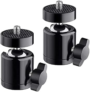 Tripod DSLR Ball Head, Swivel Camera Mount for Camera/Camcorder/Lighthouses/HTC Vive/Oculus Rift Sensor..