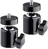 Mcoplus 2PCS-Tripod Mini DSLR Ball Head, Swivel Camera Mount for Camera/Camcorder/Lighthouses/HTC Vive/Oculus Rift Sensor.