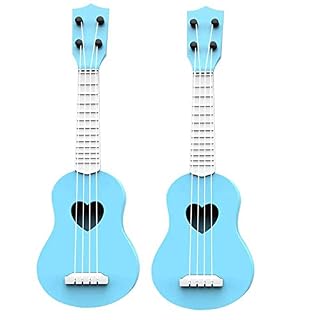 SAHROO 2X Jouet Ukulélé Ukulele pour Les Débutants Guitare Ukulele pour Les Enfants ÉDucatif Jouet pour Instrument de Musique Mini Mignon Ukulele, Bleu - Les Beatles, Paul McCartney, John Lennon, RIngo Starr, George Harrison