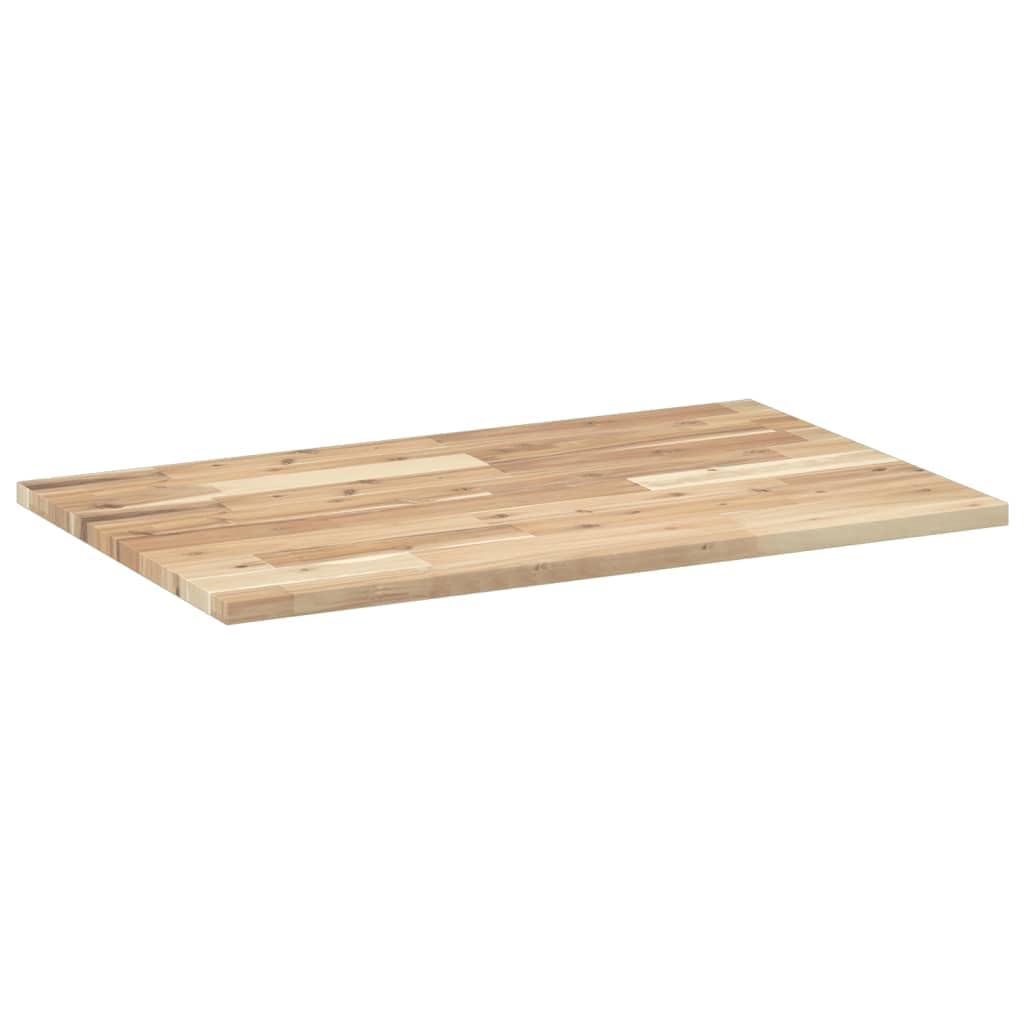 Piano in legno di acacia per bagno, rustico, versatile, non trattato, facile da pulire, perfetto per l'arredamento della casa e il rinnovamento del bagno