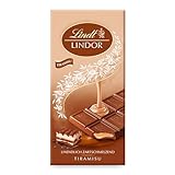 Lindt Schokolade | LINDOR Tafel Tiramisu | 100g | Vollmilch-Schokolade mit zartschmelzender Mascarpone-Kaffee-Füllung | Schokoladen-Tafel