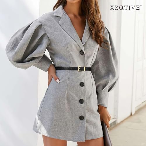 XZQTIVE 0.7" Width Skinny Leather Belt, Embroidered Thin Wasit Belt with Gold Buckle for Jeans Pants Dresses4