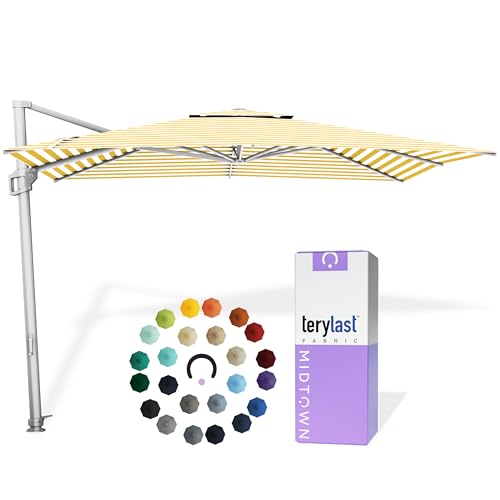 Image of Midtown Umbrellas Grande Square - 9 x 9 Ft Cantilever Umbrella