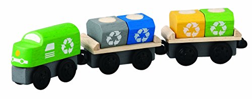 Train Recyclage PlanToys PT6252 en bois pour enfant