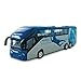 Mondo Motors - Pullman S.S.C Napoli modellino giocattolo - Bus con retrocarica frizione pull back - Colore Bianco Azzurro - 51215