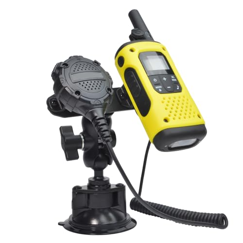 Microphone pour talkie-walkie HYS 2 en 1 compatible avec Midland et Sepura