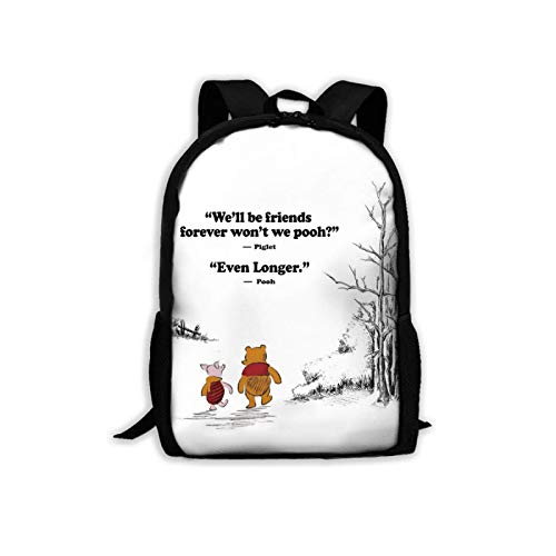 WOMFUI Classic Backpack Best Friend Friendship Quote Gift Backpack 17 in