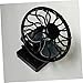 BAZEITFLOW Ventilador Solar Energético Negro con Pinza de Energía Ventilador Ecológico para Oficina Dormitorio y Hogar Imagen de BAZEITFLOW Ventilador Solar Energético Negro con Pinza de Energía Ventilador Ecológico para Oficina Dormitorio y Hogar