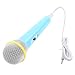 Estink Wired Microphone, Classic Wired Dynamic Microphone 3.5mm Jack Lightweight No Battery for Kids Singing Mechine Home Wired Microphone(Blue)