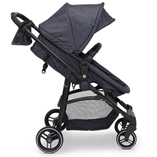 Babygap By Delta Children 2-In-1 Carriage Stroller - Greenguard Gold Certified - Car Seat Compatible, One-Handed Fold, Lightweight & Oversized Canopy - Made With Sustainable Materials, Black Camo #TOP1