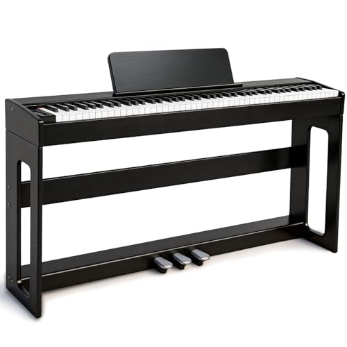 GOLDRIFF Furniture Stand Piano with Triple Pedal