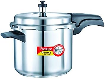 Prestige 3.5L Alpha Deluxe Induction Base Stainless Steel Pressure Cooker, 3.5-Liter