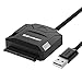 UGREEN USB 2.0 to SATA Converter Adapter Cable for 2.5"/3.5" SATA HDD/SSD, with Power Adapter