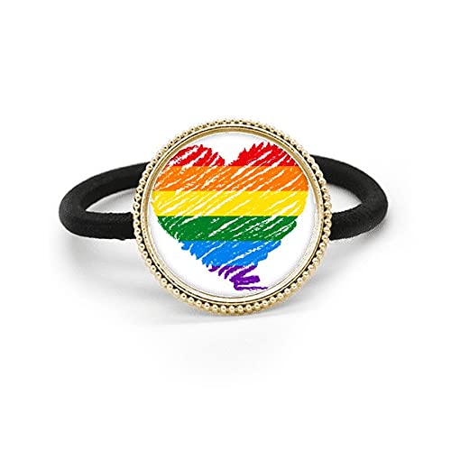 Lazo para el pelo LGBT de metal para marchas orgullo y uso diario