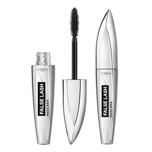 L'Oréal Paris False Lash Mascara mit langen Borsten an den Seiten für große Augen mit langem Halt, Farbe Schwarz, 2 Stück