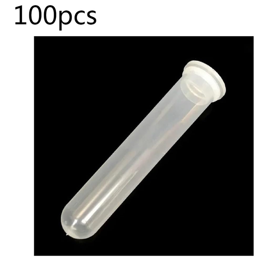 Tubes à centrifuger transparents fond rond et bouchon pression de 20 ml, diamètre 21 mm, hauteur 108, 100 pièces Équipements de laboratoire
