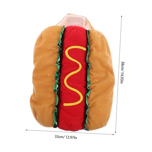 Disfraz divertido hot dog para perros talla M miniatura 2