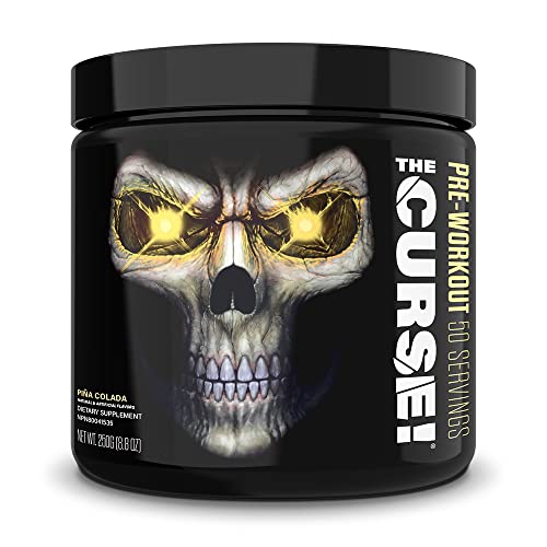 Jnx Sports The Curse! Pre Workout Supplement - Energy & Focus, Enhanced Blood Flow - Vegan Nitric Oxide Booster With Creatine & Caffeine | Pina Colada | 50 Srv #TOP17