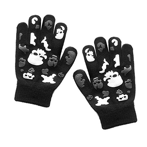 Image of Evridwear Kids Winter Gloves,3 Pairs Knit Warm Stretch Gripper Children Magic Glove for Boys Girls 4-14 Years