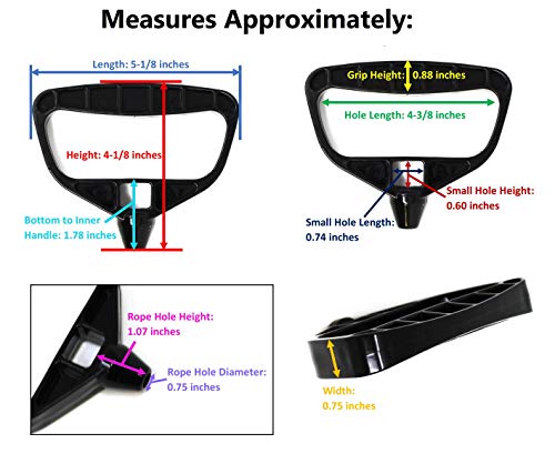 Orange Jsp Manufacturing Universal Pull Starter Handle 62-11005 / Sm-12037Or Compatible With Polaris, Ski Doo, Arctic Cat, Snowmobile #TOP3