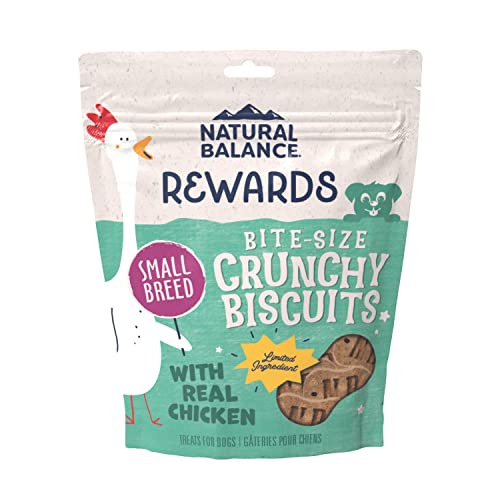 Natural Balance Limited Ingredient Original Biscuits | Chicken & Sweet Potato Grain-Free Dog Treats For Small-Breed Adult Dogs | 8-Oz. Pouch #TOP23