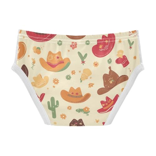 KLL Seamless Cowboy Western Boots Hat Little Boys Cotton Underwear Briefs Cute Children Undies2